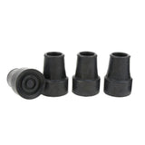 4 Pieces Walking Stick Ferrule Rubber Crutch Tips Bottom End Protector 19mm