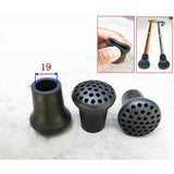 Max Maxb 4 Pieces Rubber Hiking Trekking Pole Caps Walking Stick Tips Crutch Ferrules