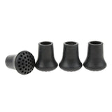 Max Maxb 4 Pieces Rubber Hiking Trekking Pole Caps Walking Stick Tips Crutch Ferrules