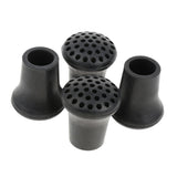 Max Maxb 4 Pieces Rubber Hiking Trekking Pole Caps Walking Stick Tips Crutch Ferrules