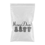 Max Maxb 4 Pieces Rubber Hiking Trekking Pole Caps Walking Stick Tips Crutch Ferrules