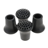 Max Maxb 4 Pieces Rubber Hiking Trekking Pole Caps Walking Stick Tips Crutch Ferrules