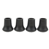 Max Maxb 4 Pieces Rubber Hiking Trekking Pole Caps Walking Stick Tips Crutch Ferrules