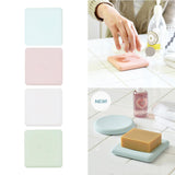 Max Maxb Square Diatomite Earth Soap Bar Holder Drink Cup Coaster Mat Pink