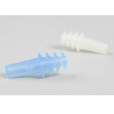 Max 2 Pairs Reusable Silicone Earplugs for Airplane Travel Sleep Silence White