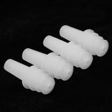 Max 2 Pairs Reusable Silicone Earplugs for Airplane Travel Sleep Silence White