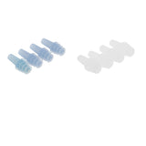Max 2 Pairs Reusable Silicone Earplugs for Airplane Travel Sleep Silence White