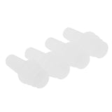 Max 2 Pairs Reusable Silicone Earplugs for Airplane Travel Sleep Silence White