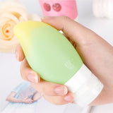 Max Silicone Squeezable Empty Lotion Shampoo Makeup Bottle 48ml Gradient Green