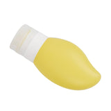 Silicone Squeezable Empty Lotion Shampoo Makeup Bottle 48ml Yellow