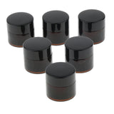 Max 6 Pcs Cosmetic Containers Round Glass Jars Cosmetics Face Cream Lotion 10g