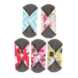 Max Womens Sanitary Pads Washable Bamboo Charcoal Panty Liners for General Flow