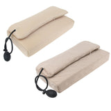 Max Sleeping Pillow Support Foam for Neck Pain Inflatable Back Pillow Beige Mesh