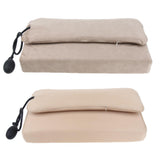 Max Sleeping Pillow Support Foam for Neck Pain Inflatable Back Pillow Beige Mesh