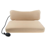 Max Sleeping Pillow Support Foam for Neck Pain Inflatable Back Pillow Beige Mesh