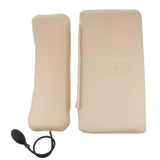 Max Sleeping Pillow Support Foam for Neck Pain Inflatable Back Pillow Beige Mesh