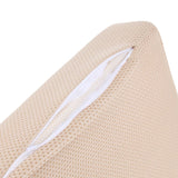 Max Sleeping Pillow Support Foam for Neck Pain Inflatable Back Pillow Beige Mesh