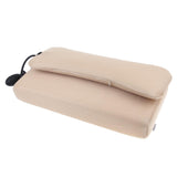 Max Sleeping Pillow Support Foam for Neck Pain Inflatable Back Pillow Beige Mesh