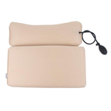 Max Sleeping Pillow Support Foam for Neck Pain Inflatable Back Pillow Beige Mesh