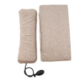 Max Sleeping Pillow Support Foam for Neck Pain Inflatable Back Pillow Coffee Flannelette