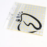 Max 5 Sheets Essential Oil Bottle Cap Stickers Self Adhesive Labels Round Silver