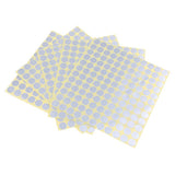 Max 5 Sheets Essential Oil Bottle Cap Stickers Self Adhesive Labels Round Silver