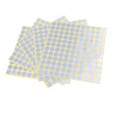 Max 5 Sheets Essential Oil Bottle Cap Stickers Self Adhesive Labels Round Silver