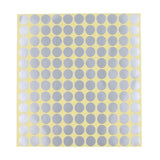 Max 5 Sheets Essential Oil Bottle Cap Stickers Self Adhesive Labels Round Silver