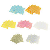 Max 5 Sheets Essential Oil Bottle Cap Stickers Self Adhesive Labels Round Silver