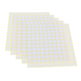 Max 5 Sheets Essential Oil Bottle Cap Stickers Self Adhesive Labels Round White