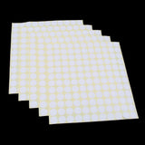 Max 5 Sheets Essential Oil Bottle Cap Stickers Self Adhesive Labels Round White