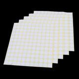 Max 5 Sheets Essential Oil Bottle Cap Stickers Self Adhesive Labels Round White