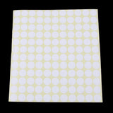 Max 5 Sheets Essential Oil Bottle Cap Stickers Self Adhesive Labels Round White