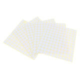 Max 5 Sheets Essential Oil Bottle Cap Stickers Self Adhesive Labels Round White