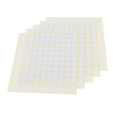 Max 5 Sheets Essential Oil Bottle Cap Stickers Self Adhesive Labels Round White