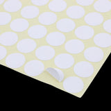 Max 5 Sheets Essential Oil Bottle Cap Stickers Self Adhesive Labels Round White