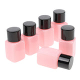Max 6 Piece 10ml Plastic Square Storage Bottles Cosmetics Containers  Black Cap