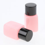 Max 6 Piece 10ml Plastic Square Storage Bottles Cosmetics Containers  Black Cap