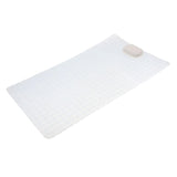 Max Non Slip Bathroom Shower Bath Tub Suction Bathtub Mat with Drain Hole Clear