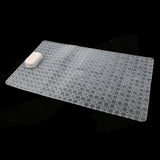 Max Non Slip Bathroom Shower Bath Tub Suction Bathtub Mat with Drain Hole Clear