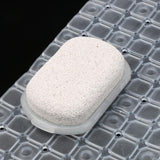 Max Non Slip Bathroom Shower Bath Tub Suction Bathtub Mat with Drain Hole Clear