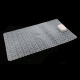 Max Non Slip Bathroom Shower Bath Tub Suction Bathtub Mat with Drain Hole Clear