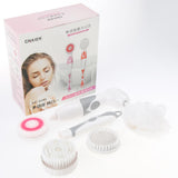 Max Electric Spa Massage Brush Spin Shower Facial Body Cleaning Brush Kit