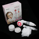 Max Electric Spa Massage Brush Spin Shower Facial Body Cleaning Brush Kit