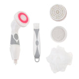 Max Electric Spa Massage Brush Spin Shower Facial Body Cleaning Brush Kit