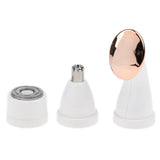 Max 4 In 1 Electric Face Nose Leg Bikini Eyebrow Hair Remover Device Set Gold