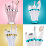 Max 4 In 1 Electric Face Nose Leg Bikini Eyebrow Hair Remover Device Set Pink