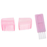 Max 4 In 1 Electric Face Nose Leg Bikini Eyebrow Hair Remover Device Set Pink