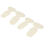 Max 2 Pairs Thickening Skid Proof Back Foot Pads Insoles for High Heels Yellow