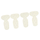 Max 2 Pairs Thickening Skid Proof Back Foot Pads Insoles for High Heels Yellow